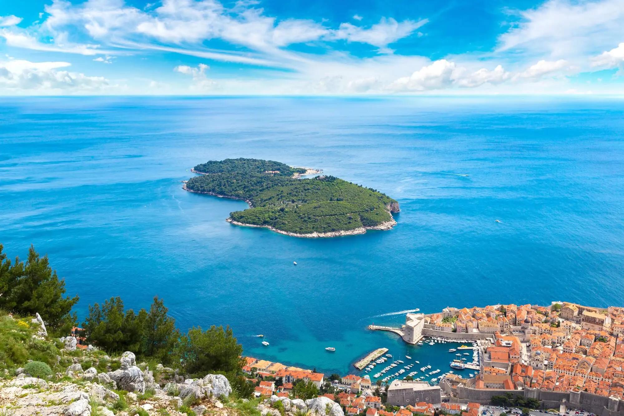 Romantic adriatic coast trip