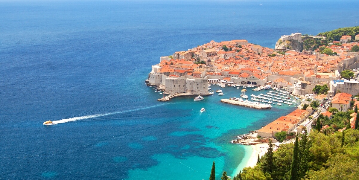 Views of Dubrovnik from the city walls